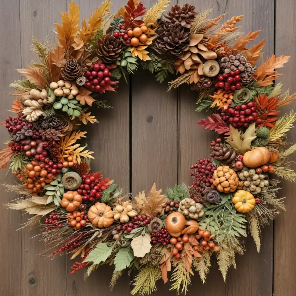 Autumn Wreath Making: Decorating with Natural Materials