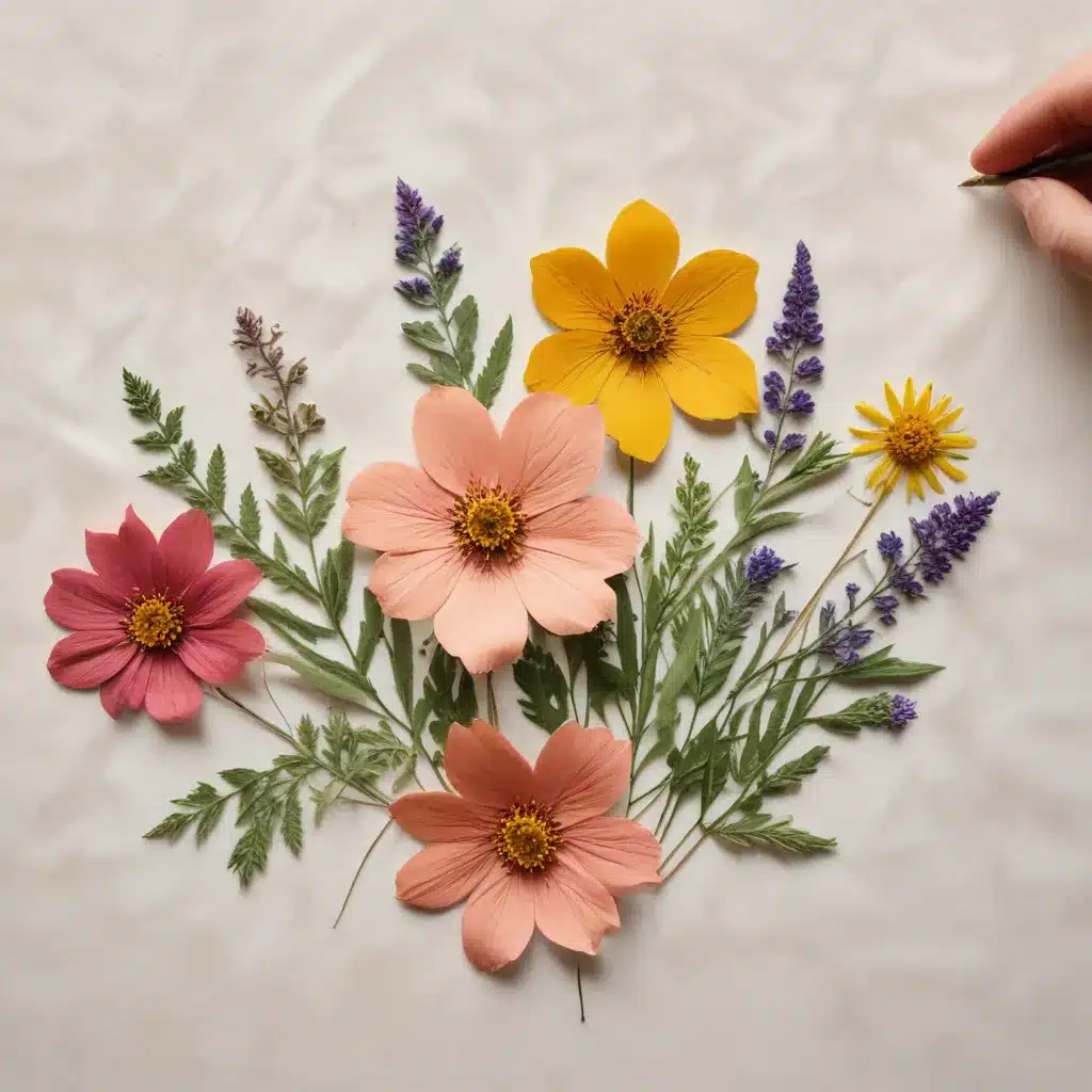 Creating Pressed Flower Artwork