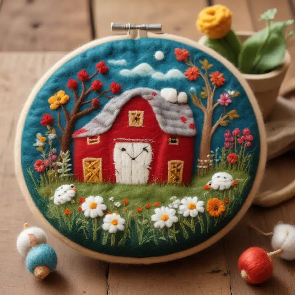 Creative Farm Crafts: Felted Wool Creations and Embroidered Textiles