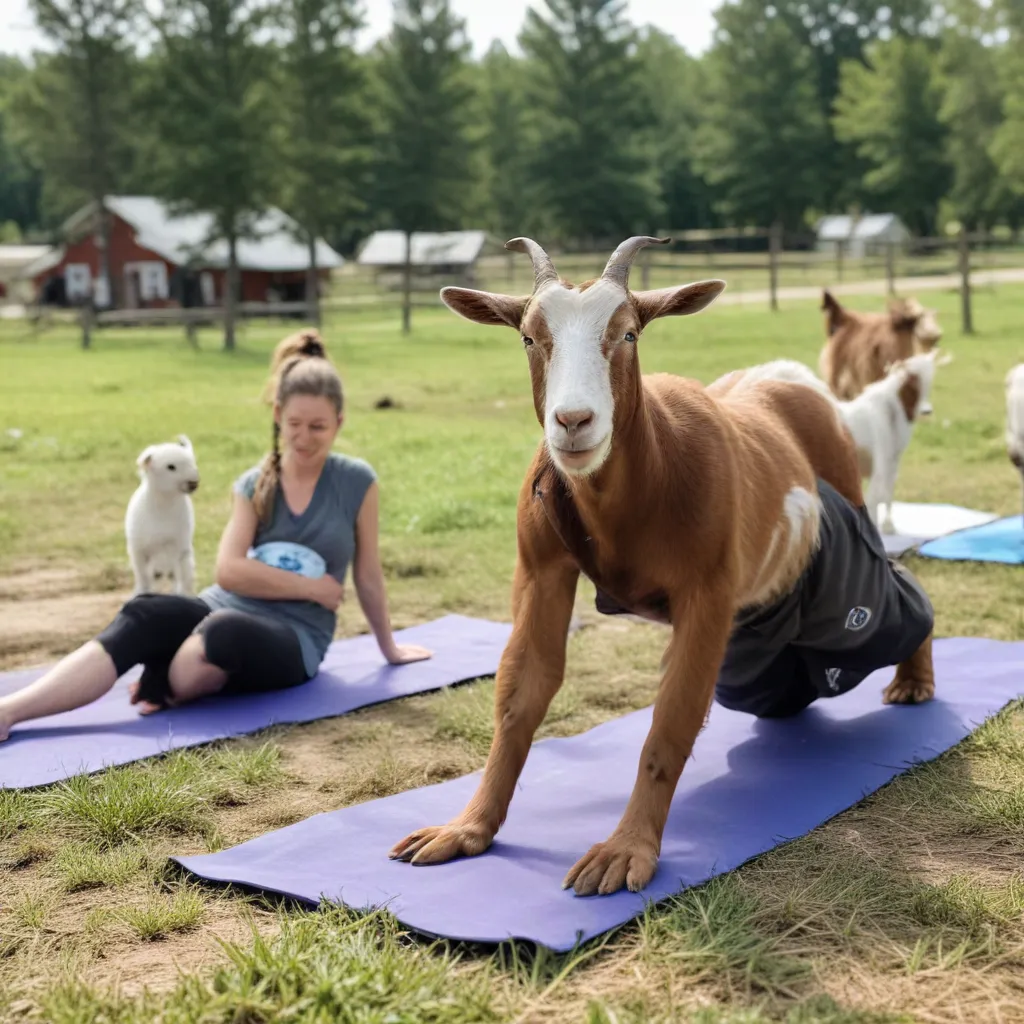 Crooked Pines Farm Offers Goat Yoga and Farm Animal Encounters