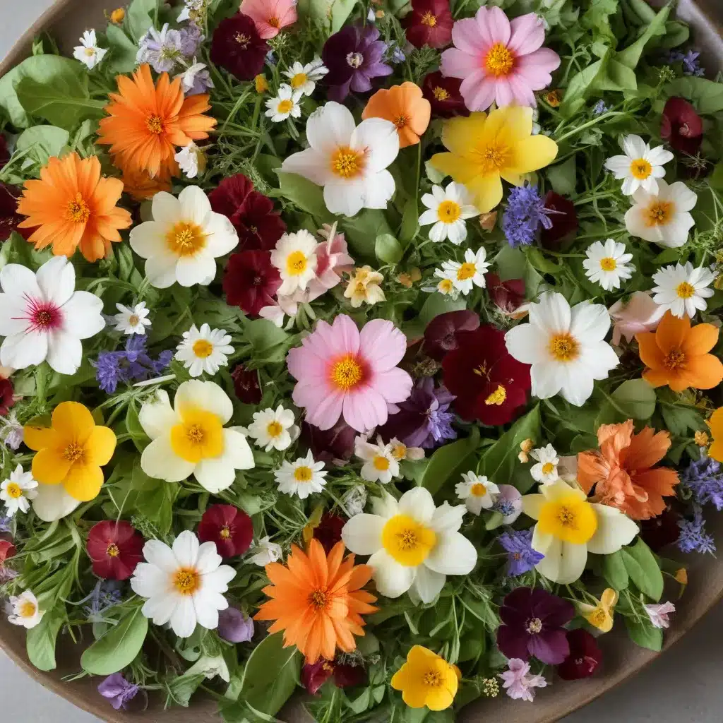 Edible Flower Salads and Garnishes: Blooming Flavors