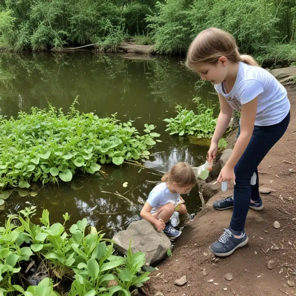 Exploring Pond Life on the Farm Nature Trail