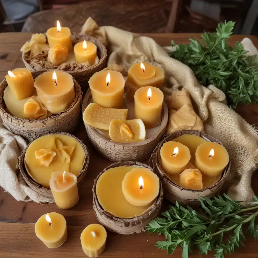 Homemade Beeswax Candles and Natural Skin Care from the Farm