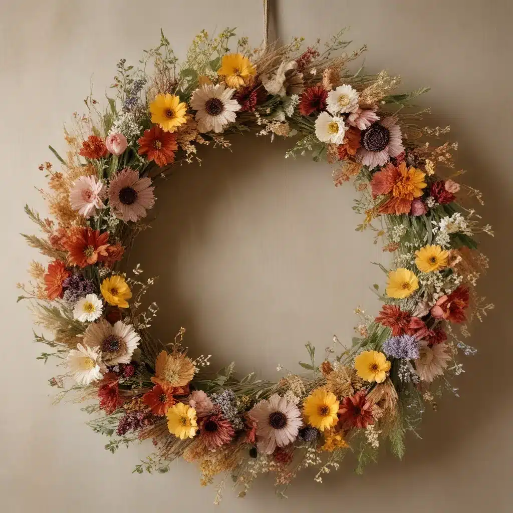 Homemade Farm-Inspired Crafts: Dried Flower Wreaths and Arrangements