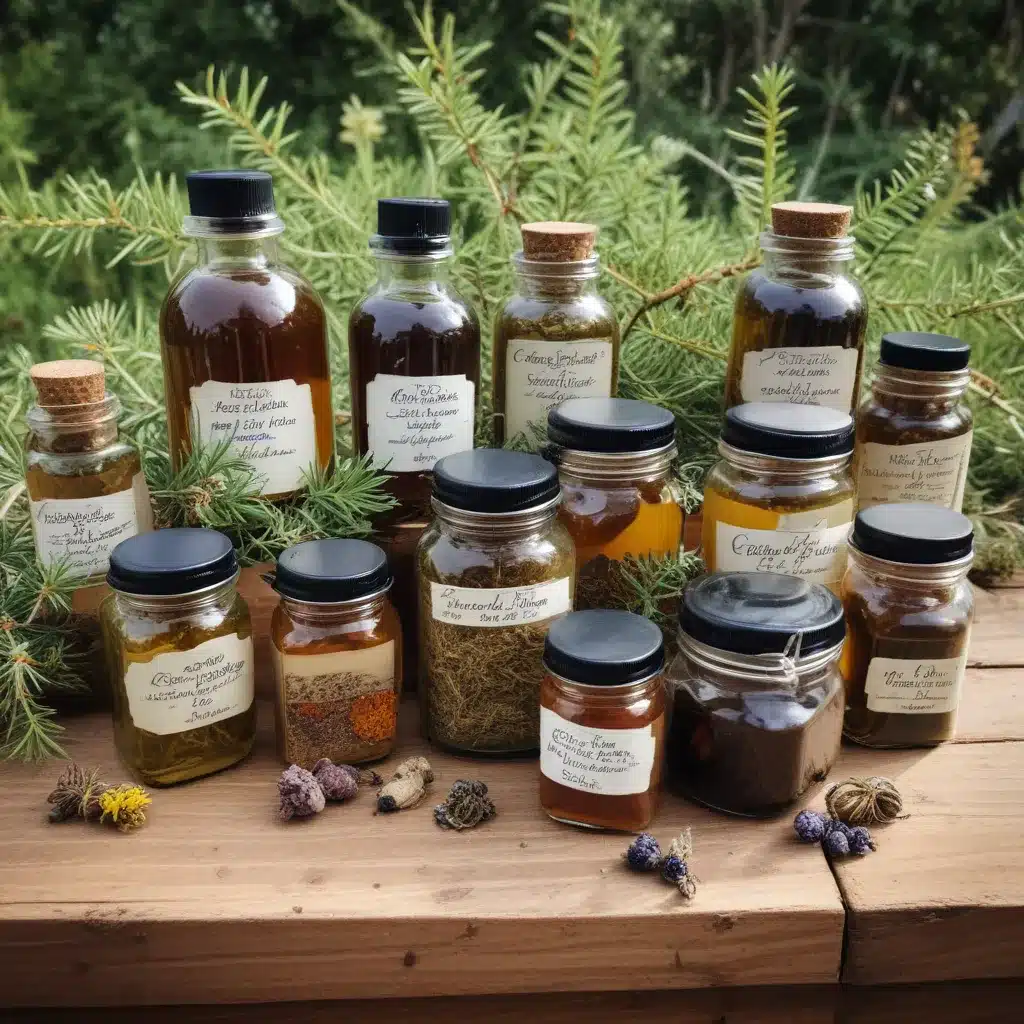 Homemade Herbal Infusions and Tinctures from the Crooked Pines Apothecary