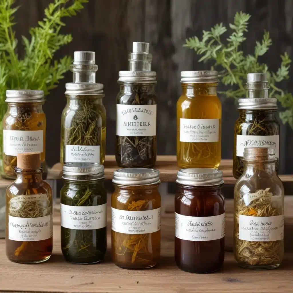 Homemade Herbal Infusions and Tinctures from the Farm Apothecary